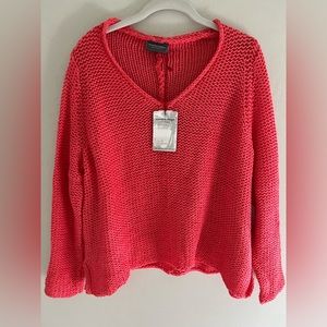 Wooden Ships Maui V Cotton Knit Sweater